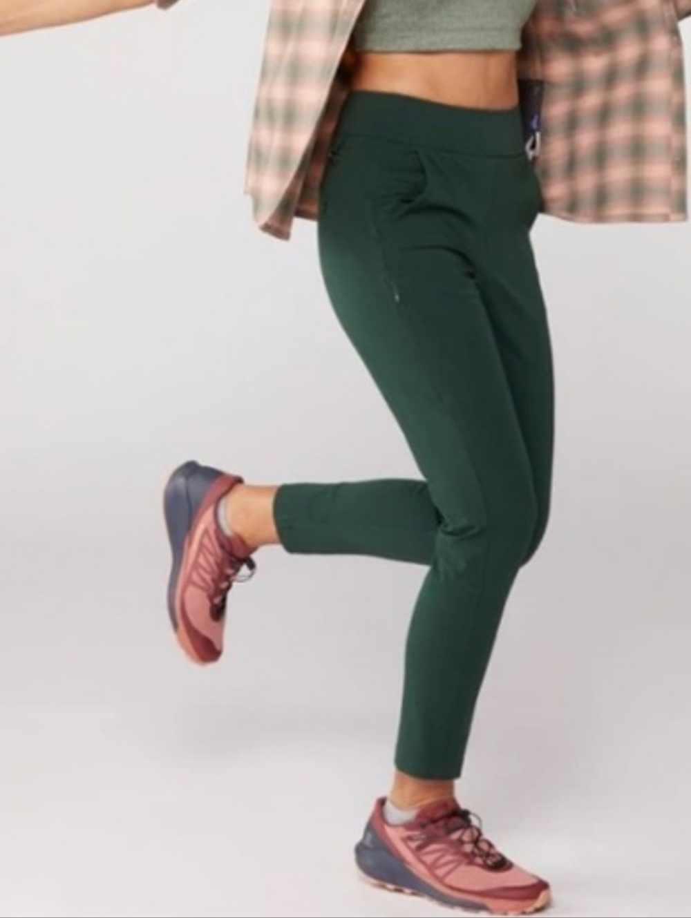 Alder Open Air Pant Hiking Zippered Pockets Green M